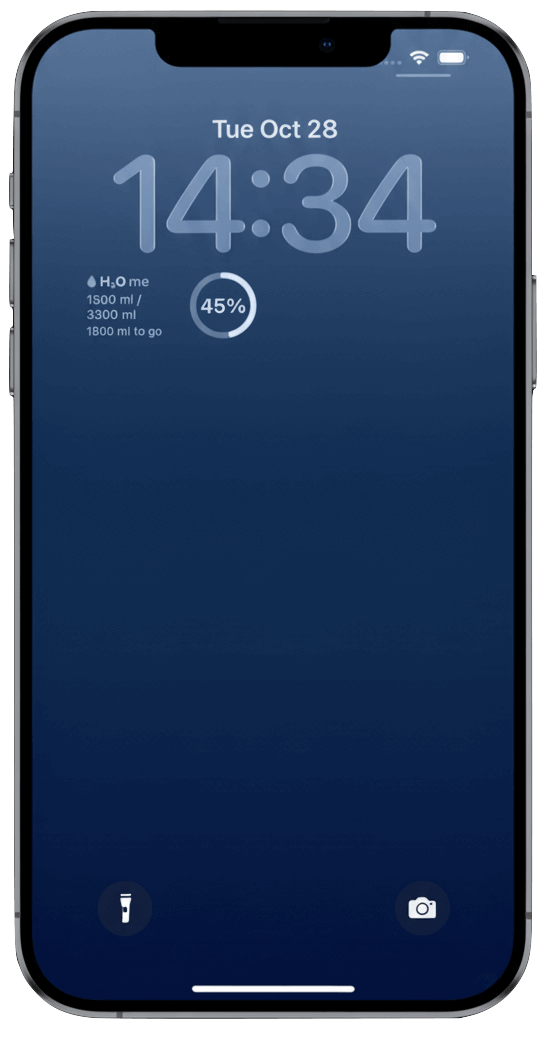 Rectangular Lock Screen Widget